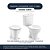 Assento Sanitario com Amortecedor Azalea Branco para vaso Celite - Imagem 5