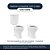 Assento Sanitario com Amortecedor Lirio Branco para vaso Celite - Imagem 5