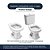 Assento Sanitario com Amortecedor Thema Branco para vaso Incepa - Imagem 5