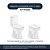 Tampa de Vaso Soft Close Art Branco para bacia Incepa - Imagem 5