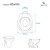 Tampa de Vaso Soft Close Atlantis Branco para bacia Belize - Imagem 4