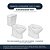 Tampa de Vaso Soft Close Convencional Branco para bacia Fiori - Imagem 5