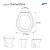 Tampa de Vaso Soft Close Diamantina Branco para bacia Icasa - Imagem 4