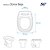 Tampa de Vaso Soft Close Dona Beja Branco para bacia Santa Clara - Imagem 4