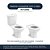 Tampa de Vaso Soft Close Fit Branco para bacia Celite - Imagem 5