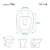 Tampa de Vaso Soft Close Flex Branco para bacia Deca - Imagem 4