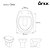 Tampa de Vaso Soft Close Onix Branco para bacia Onix - Imagem 4