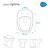 Tampa de Vaso Soft Close Optima Branco para bacia Sensea - Imagem 4