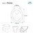 Tampa de Vaso Soft Close Oriane Branco para bacia Ideal Standard - Imagem 4