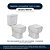 Tampa de Vaso Soft Close Savary Branco para bacia Eternit - Imagem 5