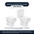 Tampa de Vaso Soft Close Turim Branco para bacia Eternit - Imagem 5