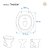 Tampa de Vaso Soft Close Twister Branco para bacia Hervy - Imagem 4