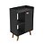 Aparador Caffe Organizador Mumbai Preto com Puxador Rose Gold - Imagem 7