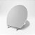 Tampa de Vaso Poliester Convencional Oval Universal 1.6gpf 6lpf Cinza Claro para bacia Deca - Imagem 7