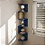Prateleira de Canto Lyra 5 Nichos Decorativos Azul para Sala Quarto Livros - Imagem 1