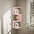 Prateleira de Canto Lyra 3 Nichos Decorativos Rosa para Sala Quarto Livros - Imagem 1