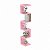 Prateleira de Canto Lyra 5 Nichos Decorativos Rosa para Sala Quarto Livros - Imagem 2