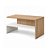 Mesa de Centro Mezza Branca com Carvalho para Sala e Quarto - Imagem 5