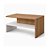 Mesa de Centro Mezza Branco com Freijó para Sala e Quarto - Imagem 5