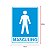 Placa Sinalização Sanitário Masculino 15x20cm Adesiva - Imagem 2