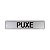 Placa Adesiva Informativa Puxe 25x5 em Aluminio - Imagem 1