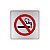 Placa Acrilica Sinalização Proibido Fumar Logo 15x15 Autoadesiva - Imagem 1