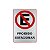 Placa Acrilica Sinalização Proibido Estacionar 15x23 Autoadesiva - Imagem 1