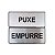 Placa Empurre/Puxe 12,5 x 5 - Acrílico - Imagem 1