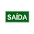 Placa de Sinalização Adesiva Pvc Indicativa Saída - S12 - Imagem 1