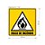 Placa Sinalização Adesiva Pvc Risco de Incêndio - A2 - Imagem 2
