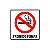 Placa de Sinalização Adesiva Proibido Fumar - P1 - Imagem 1