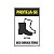 Placa Sinalização E.P.I. Botas 20x30cm Adesiva - Imagem 1