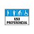 Placa Sinalização Uso Preferencial 20x30cm Adesiva - Imagem 1