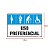 Placa Sinalização Uso Preferencial 20x30cm Adesiva - Imagem 2