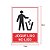 Placa Jogue Lixo no Lixo  15x20 - Imagem 2