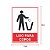 Placa Lixo para Copos  15x20 - Imagem 2