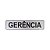 Placa Adesiva Informativa Gerencia 25x5 em Aluminio - Imagem 1