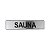 Placa Adesiva Informativa Sauna 25x5 em Aluminio - Imagem 1