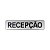 Placa Adesiva Informativa Recepção 25x5 em Aluminio - Imagem 1