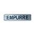Placa Adesiva Informativa Empurre 25x5 em Aluminio - Imagem 1