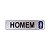 Placa Adesiva Informativa Homem 25x5 em Aluminio - Imagem 1