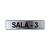 Placa Sinalização Sala 3 25 x 5 - Aluminio Adesivo - Imagem 1