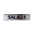Placa Sinalização Sala 5 25 x 5 - Aluminio Adesiva - Imagem 1