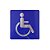 Placa Cadeirante 15x15 - Aluminio - Imagem 1