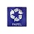 Placa Sinalização Reciclável Papel 15x15 - Aluminio Adesiva - Imagem 1