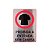 Placa Sinalização Proibida a Entrada Sem Camisa 15x23 - Aluminio Adesiva - Imagem 1