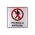 Placa Acrilica Sinalização Proibida a Entrada 15x15 Autoadesiva - Imagem 1
