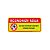 Placa Economize Agua  12,5x5- PVC - Imagem 1