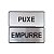Placa Empurre/Puxe 12,5 x 5 - Acrílico - Imagem 1