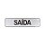 Placa Saída  25 x 5 - Acrílico - Imagem 1